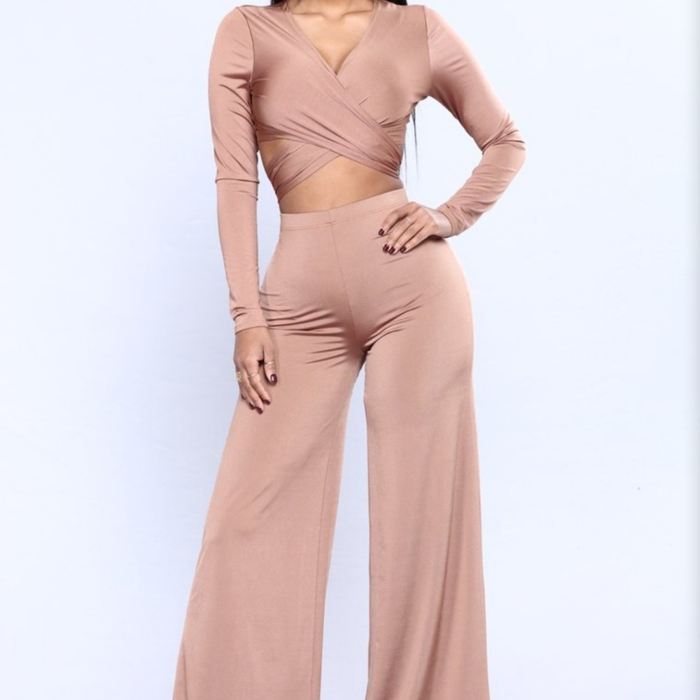 Silky Champagne Pantset NWT FashionNova